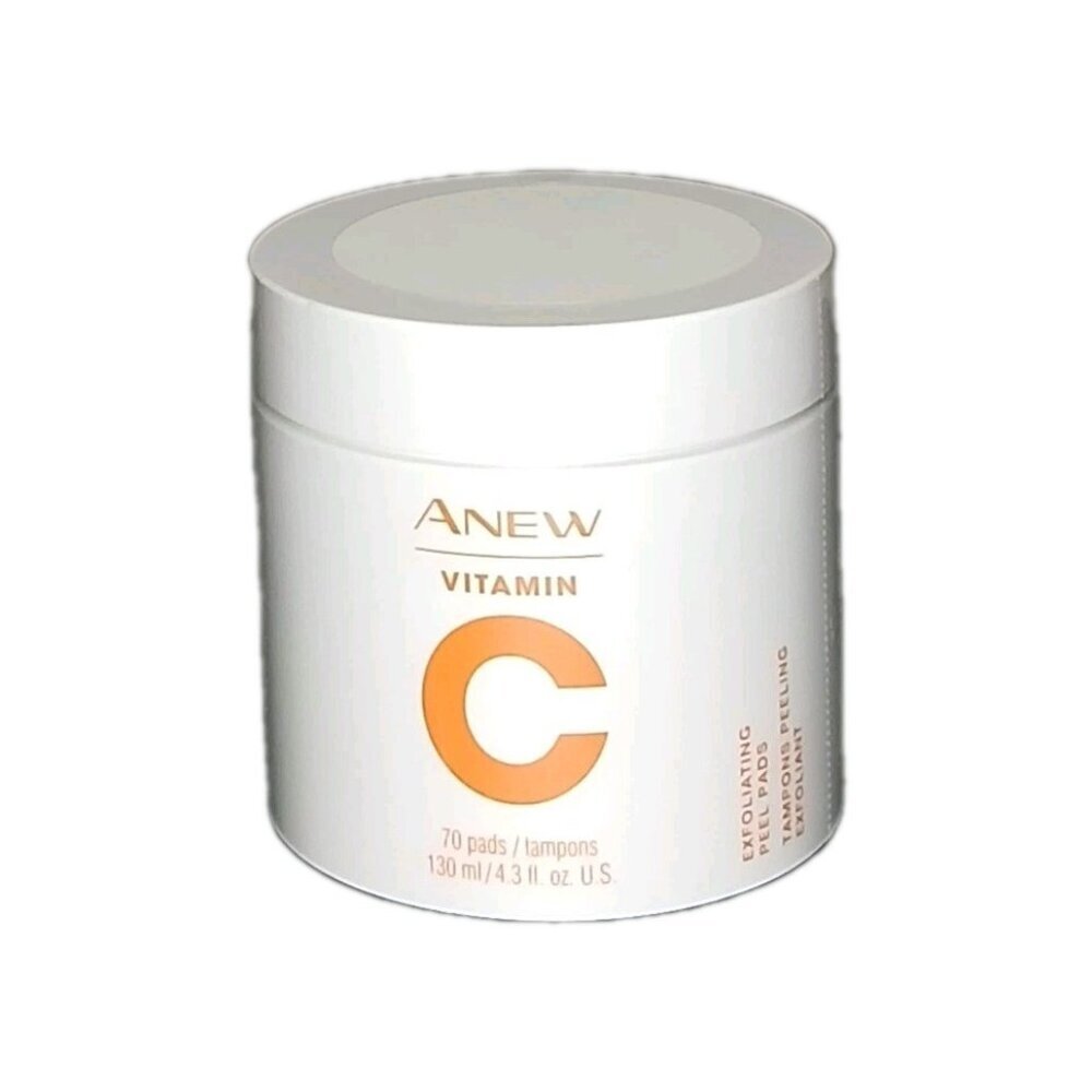 Avon Anew Vitamin C Exfoliating Peel Pads Smooth Skin Boost Hydration.